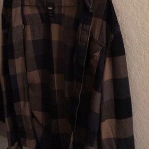 A vans brown flannel